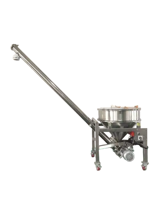 株洲螺旋上料機-化工食品行業(yè)高效輸送解決方案-螺旋提升機聯(lián)動設(shè)計